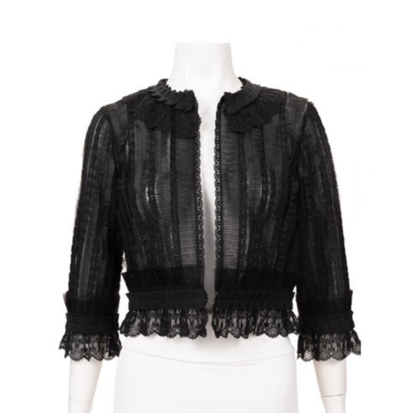 SOLD Resort 2006 Collection Oscar de la Renta Lace Evening Coat - Picture 1 of 4